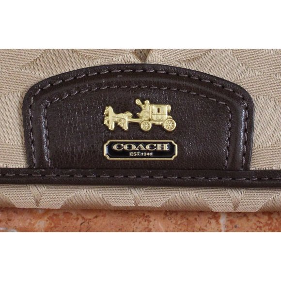 Coach Madison Op Art Wallet Sateen & Leather - Picture 3 of 9